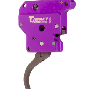 Timney Triggers 502B Benchrest Trigger  Single-Stage Curved Trigger with 3-6 oz Draw Weight & Purple/Black Finish for Remington 700