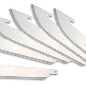 Outdoor Edge RR306 Replacement Blades RazorLite Drop Point 3" 420J2 Stainless Steel Blade Silver 6 Blades
