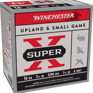 Winchester Ammo X16H6 Super X Heavy Game Load 16Gauge 2.75" 1 1/8oz 6Shot 25 Per Box/10 Case