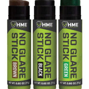 HME HMESTK3PK Face Paint No Glare Black/Brown/Dark Green Stick