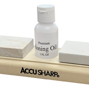 AccuSharp 023C Whetstone Combo Kit Fine, Coarse Natural Arkansas Stone Sharpener Includes Honing Oil