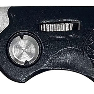 AccuSharp 703C Sport 3" Folding Plain Stainless Steel Blade/Black Anodized Aluminum Handle Includes Belt Clip