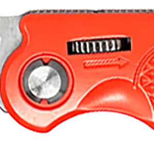 AccuSharp 709C Sport  3" Folding Plain Stainless Steel Blade/Blaze Orange Anodized Aluminum Handle Includes Belt Clip