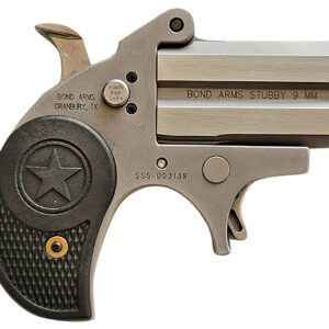 Bond Arms BASTB9mm Luger 2rd Shot 2.20" Matte Stainless Steel Frame,  Black Textured Polymer Grips