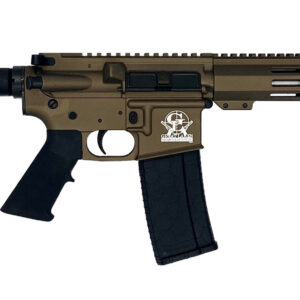 Great Lakes Firearms GL15223SSPBRZ AR-15 Pistol 223 Wylde 30+1 7.50" Stainless Barrel, Bronze Rec, 7" M-LOK Handguard, Buffer Tube (No Brace), Black A2 Grip