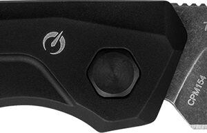 Kershaw 7550 Launch 11 Automatic 2.75" Folding Drop Point Plain Black Oxide Blackwash CPM 154 SS Blade, Black Anodized Aluminum Handle, Includes Pocket Clip