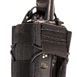 High Speed Gear 11MAC0BK TACO Multi-Access Comm Holder, Black Nylon with Bungee Pull Tongue, Fits MOLLE