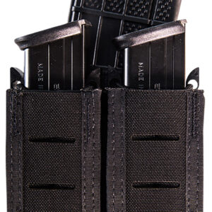 High Speed Gear 41TP02BK TACO Duty Double (2 Pistol/1 Rifle), Black Nylon with MOLLE Exterior, Fits MOLLE & 2" Belt