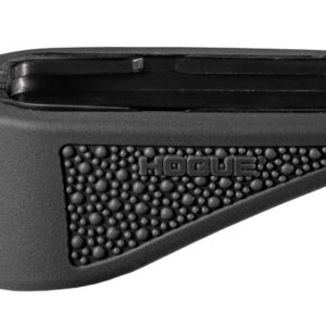 Hogue 18230  Extension Base Pad Fits Glock 43 Compatible w/ 6rd Magazine Black Overmolded Rubber