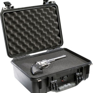 Pelican 1450000110 Protector Case Black Polypropylene Holds Handgun