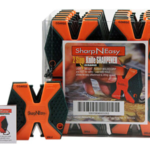 AccuSharp 335CD SharpNEasy 2-Step Sharpener Hand Held Fine/Coarse Ceramic Stone Sharpener Black/Orange Plastic 24