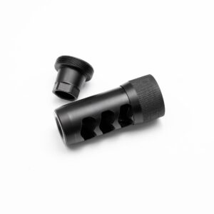 Area 419 Hellfire Self Timing Muzzle Brake 223/6mm Black Nitride 5/8-24