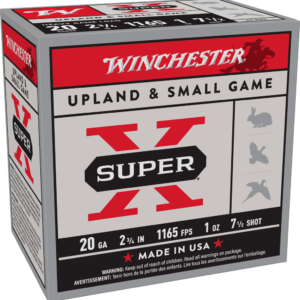 WINCHESTER SUPER X UPLAND HVY 20G 2-3/4" #7.5 1OZ 25RD BX 250RD CS